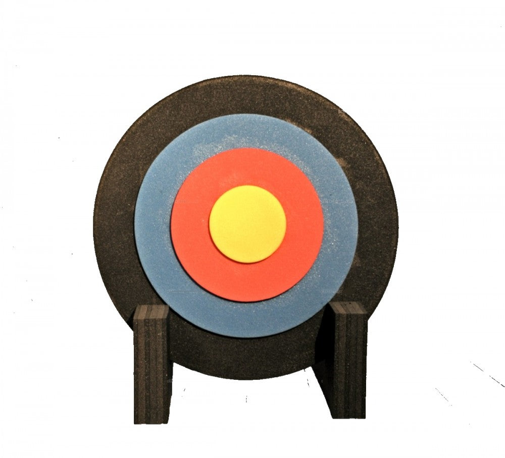 Archery target with stand 60x7 cm round up to max. 45 lbs including support